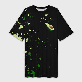 Платье-футболка 3D с принтом авокадо  avocado  брызги в Курске,  |  | avocado | avocado couple | cartoon | ава | авокадо | забавно | пара авокадо | семейное веселье | смешные комиксы