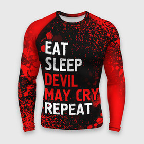 Мужской рашгард 3D с принтом Eat Sleep Devil May Cry Repeat + Арт в Курске,  |  | cry | devil | eat sleep devil may cry repeat | logo | may | девил | игра | игры | край | краска | лого | логотип | мэй | символ | спрей