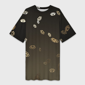 Платье-футболка 3D с принтом brass knuckles  кастет в Курске,  |  | кастет | маленькие кастеты | темный