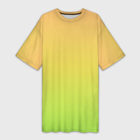 Платье-футболка 3D с принтом GRADIEND YELLOW GREEN в Курске,  |  | Тематика изображения на принте: абстракция | амбре | без дизайна | градиент | градиент и ничего лишнего | градиенты | желтая | желто зеленый | желтый | зеленая | зеленое | зеленый | на весну | на каждый день | на лето | синий