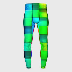 Мужские тайтсы 3D с принтом РАЗНОЦВЕТНЫЕ КУБИКИ (MULTICOLORED CUBES) в Курске,  |  | геометрический | желтый | зеленый | квадратный | красный | красочный | куб | оптическая иллюзия | розовый | текстура | узор | цвета
