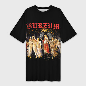 Платье-футболка 3D с принтом Burzum  Mythic Dawn в Курске,  |  | burz | burzum | byelobog | cymophane | darkthrone | deathlike silence | mayhem | misanthropy | old funeral | блэк метал | бурзум | бурзун | варг викернес | дарк эмбиент | метал | тьма