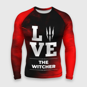 Мужской рашгард 3D с принтом The Witcher Love Классика в Курске,  |  | logo | love | the | the witcher | witcher | ведьмак | игра | игры | лого | логотип | огонь | пламя | символ