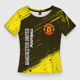 Женская футболка 3D Slim с принтом MANCHESTER UNITED  Football  Краска в Курске,  |  | club | footbal | football | logo | manchester | united | знак | клуб | краска | лого | логотип | логотипы | манчестер | символ | символы | форма | футбол | футбольная | футбольный | юнайтед