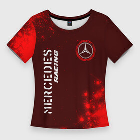Женская футболка 3D Slim с принтом MERCEDES  Mercedes Racing + Арт в Курске,  |  | amg | auto | bens | benz | logo | merc | mercedes | mersedes | moto | racing | star | vthctltc | авто | амг | бенц | звезда | класс | краска | краски | лого | логотип | мерин | мерс | мерседес | мото | символ | символы | ьуксувуы