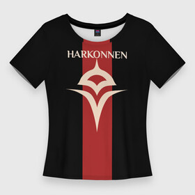 Женская футболка 3D Slim с принтом Dune: Spice Wars раса Harkonnen в Курске,  |  | dune | game | harkonnen | spice | spice wars | wars | дюна | игра | раса | стратегия | харконнен | харконы