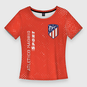 Женская футболка 3D Slim с принтом АТЛЕТИКО  Atletico Madrid Sport  Гранж в Курске,  |  | atletico | atletico madrid | club | footbal | logo | madrid | sport | атлетико | гранж | знак | клуб | логотип | логотипы | мадрид | символ | символы | форма | футбол | футбольная | футбольный