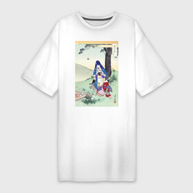 Платье-футболка хлопок с принтом Picnic (Пикник) в Курске,  |  | винтаж | искусство | культура | культура японии | отдых | пикник | природа | рисунок | япония | японская культура | японская эстетика | японский | японский стиль
