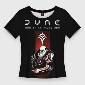 Женская футболка 3D Slim с принтом Dune: Spice Wars фракция харконнены в Курске,  |  | dune | dune spice wars | dune: spice wars | spice wars | дюна | персонаж | персонажи | фракции | харконнены