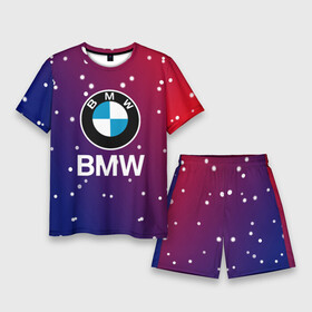 Мужской костюм с шортами 3D с принтом BMW  Градиент  Краска в Курске,  |  | bmw | bmw performance | m | motorsport | performance | бмв | моторспорт