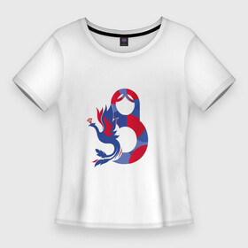 Женская футболка 3D Slim с принтом Системный мир в Курске,  |  | матрёшка | мечтатели и рассказчики | наши герои | патриотизм | системный мир | славянский мир