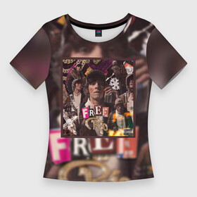 Женская футболка 3D Slim с принтом OG BUDA  FREERIO в Курске,  |  | budaog | fr2 | free rio 2 | freerio | freerio2 | luv | mayot | melon | music | og buda | ogbuda | soda | буда | детройт | дрилл | оджи | опг | оуджи | сити