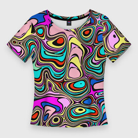 Женская футболка 3D Slim с принтом ПРЕЛОМЛЕНИЯ ЦВЕТА в Курске,  |  | визуализация | желтый | зеленый | красный | красочный | оптическая иллюзия | природа | разнообразие | синий | текстура | фон | цвета | черный | яркий