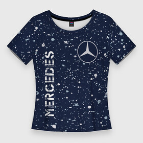 Женская футболка 3D Slim с принтом МЕРСЕДЕС  Mercedes  Брызги в Курске,  |  | amg | auto | bens | benz | logo | merc | mercedes | mersedes | moto | paint | star | vthctltc | авто | амг | бенц | брызги | звезда | класс | краска | лого | логотип | мерин | мерс | мерседес | мото | символ | символы | ьуксувуы