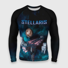 Мужской рашгард 3D с принтом Stellaris космический корабль в Курске,  |  | stellaris | stellaris game | игра stellaris | игра стелларис | стеларис | стелларис