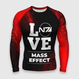 Мужской рашгард 3D с принтом Mass Effect Love Классика в Курске,  |  | effect | hyperbeast | logo | love | игра | игры | лого | логотип | масс | символ | эффект