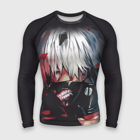 Мужской рашгард 3D с принтом Токийский Гуль темное фэнтези в Курске,  |  | tokyo ghoul | аниме | кэн канэки | манга | маска | токийский гуль | человек в маске