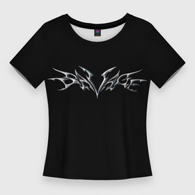 Женская футболка 3D Slim с принтом AESPA SAVAGE LOGO в Курске,  |  | giselle | karina | ningning | winter | винтер | жизель | карина | лого savage | логотип | нин нин | ниннин | эспа | эспа севедж