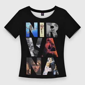 Женская футболка 3D Slim с принтом Nirvana Альбомы в Курске,  |  | kurt cobain | music | nirvana | rock | альбомы | кабейн | кобейн | курт | курт кобейн | музыка | нирвана | обложка | обложки | рок
