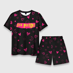 Мужской костюм с шортами 3D с принтом Sex Pistols  Секс Пистолз в Курске,  |  | emblem | logo | rock | stephen philip | лого | логотип | музыка | панк рок | рок | эмблема