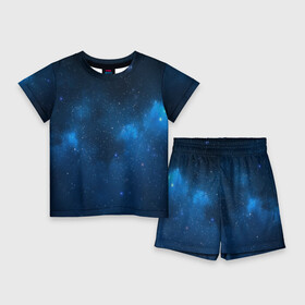 Детский костюм с шортами 3D с принтом Космическая ночь в Курске,  |  | outer space | space | universe with stars | вселенная | вселенная со звездами | галактика | звезды | космическая ночь | космос