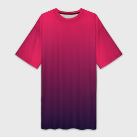 Платье-футболка 3D с принтом RED to dark BLUE  GRADIENT в Курске,  |  | абстракция | амбре | без дизайна | без лишнего | градиент | градиент и ничего лишнего | градиенты | красная | красное | красный | на весну | на каждый день | на лето | текстура