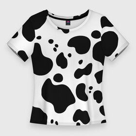 Женская футболка 3D Slim с принтом Пятна Далматина в Курске,  |  | Тематика изображения на принте: 101 далматинец | далматин | далматинец | пятна далматинца | собаки
