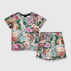 Детский костюм с шортами 3D с принтом Color floral pattern  Expressionism  Summer в Курске,  |  | expression | fashion | flowers | pattern | rose | summer | лето | мода | паттерн | роза | цветы | экспрессия