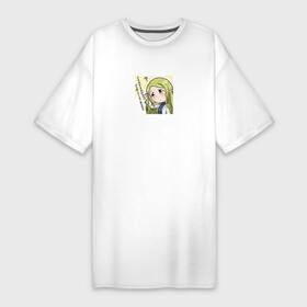 Платье-футболка хлопок с принтом Marielle  Log Horizon в Курске,  |  | anime | log horizon | marielle | аниме | анимэ | мэриэлль | покорение горизонта | хроники горизонта