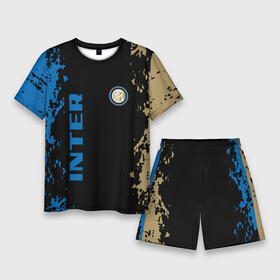 Мужской костюм с шортами 3D с принтом интер  inter в Курске,  |  | club | footbal | inter | internazionale | logo | milan | pro football | знак | интер | интернационале | клуб | логотип | логотипы | милан | символ | символы | форма | футбол | футбольная | футбольный