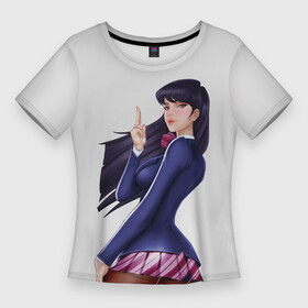 Женская футболка 3D Slim с принтом Красотка Коми в Курске,  |  | anime | komi san wa comyushou desu | komi san wa komyushou desu | shouko komi | аниме | анимэ | у коми проблемы с общением | шоко коми