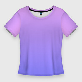 Женская футболка 3D Slim с принтом PINK PURPLE GRADIENT  ГРАДИЕНТ РОЗОВО ФИОЛЕТОВЫЙ в Курске,  |  | Тематика изображения на принте: базовая | базовый | без дизайна | без лишнего | голубого | градиент | градиенты | малиновый | на каждый день | на лето | розово фиолетовый | розового | розовый | синего | синий | фиолетового