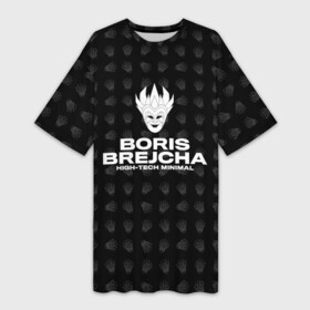 Платье-футболка 3D с принтом Boris Brejcha High Tech Minimal в Курске,  |  | boris brecha | boris brejcha | brecha | brejcha | dj | борис брежша | борис брейча | борис брейша | борис бреча | брежча | брейча | брейша | бреча | музыка | техно