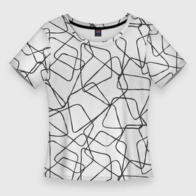 Женская футболка 3D Slim с принтом Трапеции На Белом Фоне в Курске,  |  | abstraction | figure | geometry | isometric | pattern | shape | trapezoid | абстракция | геометрия | изометрический | трапеция | узор | фигура | форма