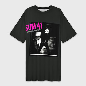 Платье-футболка 3D с принтом Underclass Hero  Sum 41 в Курске,  |  | deryck whibley | sum 41 | группа | дерик уибли | музыка | панк | панк рок | песни | рок | рок группа | сам 41 | сам фоти уан | сам фоти уансам | сам41 | сум 41 | сум41