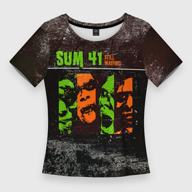 Женская футболка 3D Slim с принтом Still Waiting  Sum 41 в Курске,  |  | deryck whibley | sum 41 | группа | дерик уибли | музыка | панк | панк рок | песни | рок | рок группа | сам 41 | сам фоти уан | сам фоти уансам | сам41 | сум 41 | сум41