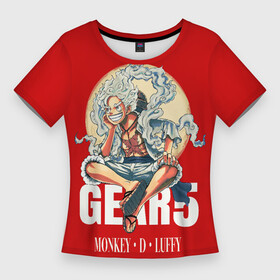 Женская футболка 3D Slim с принтом ЛУФФИ 5 ГИР  ONE PIECE На луне в Курске,  |  | anime | luffi | lufi | manga | one piece | большой куш | ванпис | вон пис | луфи | луффи | манга | манки д луффи | пират | уон пис