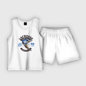 Детская пижама с шортами хлопок с принтом lacrosse Лякросс в Курске,  |  | lacrosse | lacrosse лякросс | американская игра | лякросс | спорт