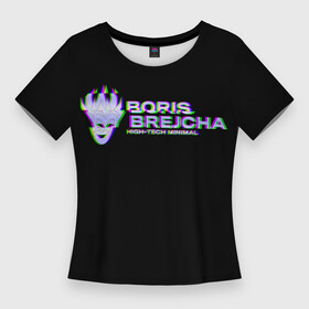 Женская футболка 3D Slim с принтом Boris Brejcha Glitch в Курске,  |  | boris brecha | boris brejcha | brecha | brejcha | dj | борис брежша | борис брейча | борис брейша | борис бреча | брежча | брейча | брейша | бреча | музыка | техно