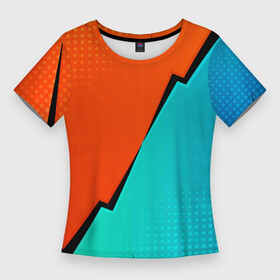 Женская футболка 3D Slim с принтом Геометрическая композиция  Fashion trend в Курске,  |  | color | composition | fashion | geometry | pop art | геометрия | композиция | мода | поп арт | цвет