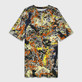 Платье-футболка 3D с принтом Авангардный экспрессивный паттерн  Fashion trend в Курске,  |  | Тематика изображения на принте: abstraction | expression | fashion | pattern | vanguard | абстракция | авангард | мода | паттерн | экспрессия