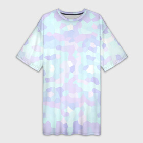 Платье-футболка 3D с принтом Абстрактный камуфляж в пастельных цветах в Курске,  |  | Тематика изображения на принте: абстракция | геометрия | камуфляж | пастельные цвета | розовый | сиревый | узор