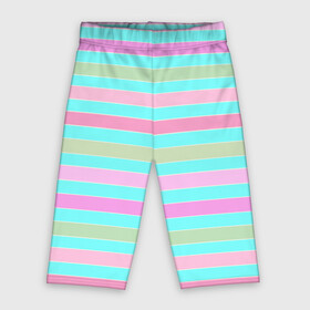 Велосипедки 3D с принтом Pink turquoise stripes horizontal Полосатый узор в Курске,  |  | pink | stripes | turquoise | бирюзовый | горизонтальные полосы | зеленые полосы | полосатый узор | разноцветные полосы | розовый