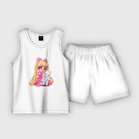 Детская пижама с шортами хлопок с принтом Маленькая принцесса в Курске,  |  | девочка | детский | крылья | милая | ребенок