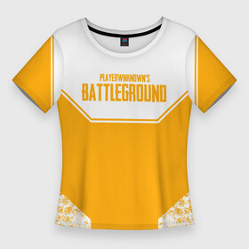 Женская футболка 3D Slim с принтом PlayerUnknown s Battlegrounds pubg в Курске,  |  | announ | battle | battleground | battlegrounds | game | games | lite | logo | mobile | player | playerunknown | pubg | royale | анноун | батл | батлграунд | згип | игра | игры | лайт | лого | логотип | логотипы | мобайл | онлайн | пабг | плеер |
