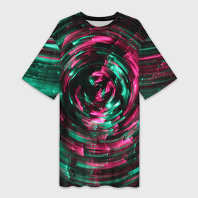 Платье-футболка 3D с принтом Абстрактная шарообразная спираль  Красный в Курске,  |  | abstraction | art | artwork | colorful | colors | dark | darkness | graphics | patterns | spiral | surrealism | sweethuman | sweethumen | waves | абстракция | арт | волны | графика | искусство | разноцветный | спираль | сюрреализм | темнота | тьма | узоры