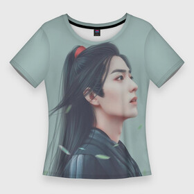 Женская футболка 3D Slim с принтом Неукротимый Вей Ин в Курске,  |  | xiao zhan | вэй ин | вэй уcянь | дорамы | магистр дьявольского культа | неукротимый | старейшина илина | сяо чжань