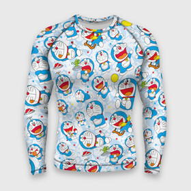 Мужской рашгард 3D с принтом Doraemon  pattern в Курске,  |  | anime | cat | doraemon | japan | kitty | manga | аниме | анимэ | дораемон | дораэмон | кот | котенок | кошак | кошка | манга | нобита ноби | робот | япония