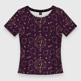 Женская футболка 3D Slim с принтом Эзотерическая символика  знаки алхимии в Курске,  |  | greensoul | алхимия | венера | знаки | магия | марс | символы | эзотерика | эзотерические символы | эзотерический