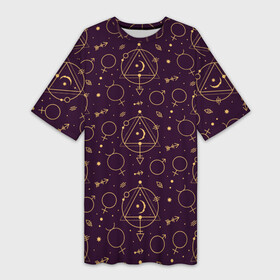 Платье-футболка 3D с принтом Эзотерическая символика  знаки алхимии в Курске,  |  | greensoul | алхимия | венера | знаки | магия | марс | символы | эзотерика | эзотерические символы | эзотерический